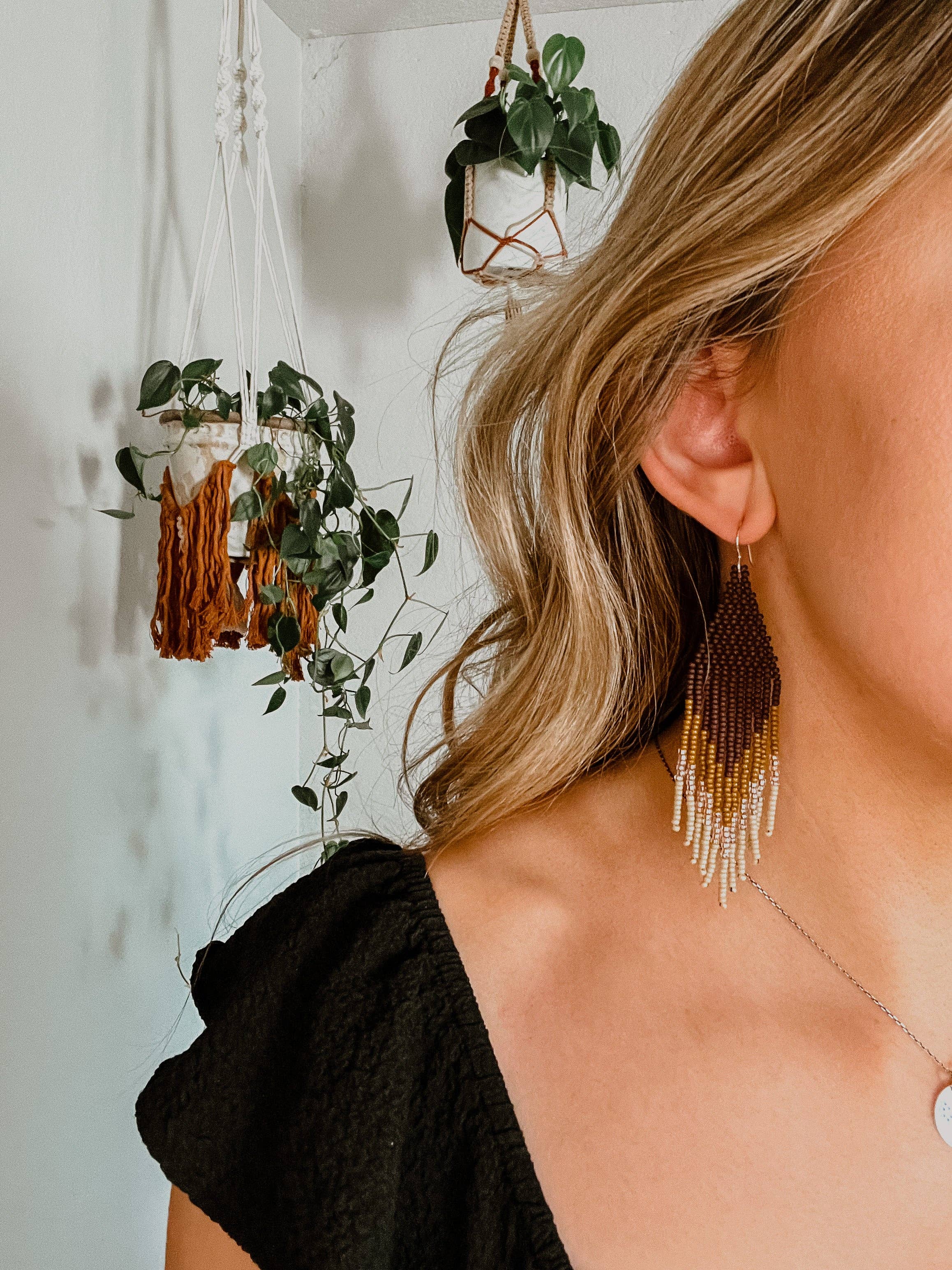 Stone & Sky – wholesale Dangle earrings – Valley Set - in brown2