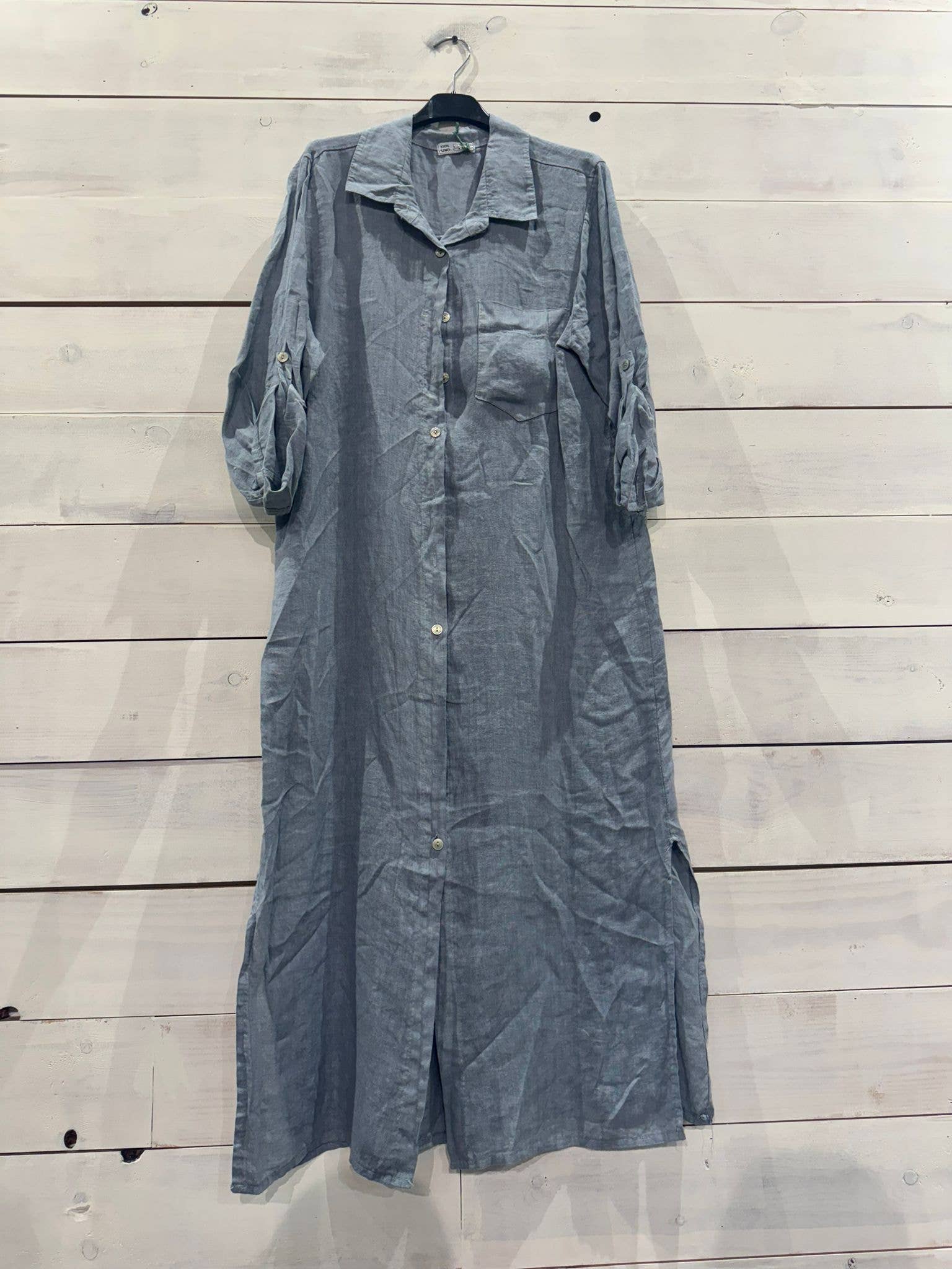 Linos y Textiles - Vendita all'ingrosso Camicia button down - Donna - REF 8827 T-SHIRT LUNGA 100% LINO5