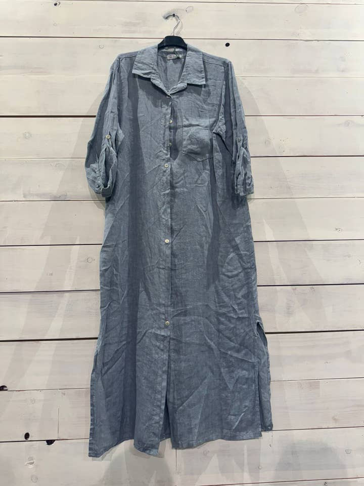 Linos y Textiles - Vendita all'ingrosso Camicia button down - Donna - REF 8827 T-SHIRT LUNGA 100% LINO5