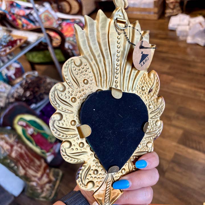 Love and Honor Jesus LLC - Wholesale Wall mirror - Medium Mirrored Sacred Hearts5