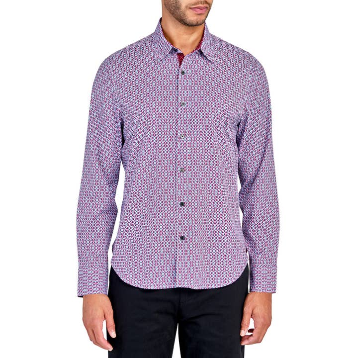 CIRCLE DIAMOND 4-WAY STRETCH RECYCLED LONG SLEEVE SHIRT for wholesale by CON.STRUCT