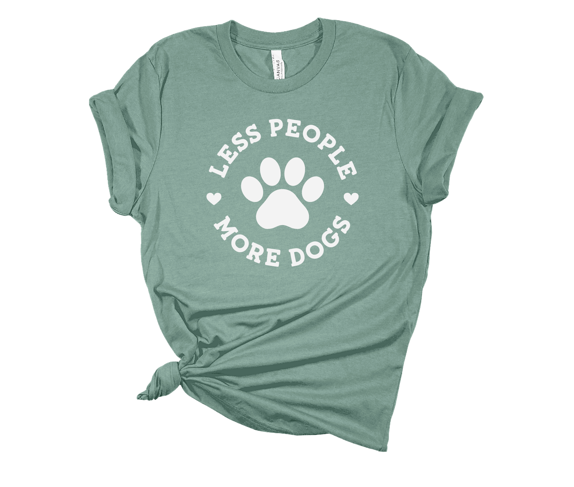 Woofingtons & Company - Wholesale Screen Printed T-Shirt - Women's - Less People, More Dogs Funny Teeshirt - Dog Lovers Gift9