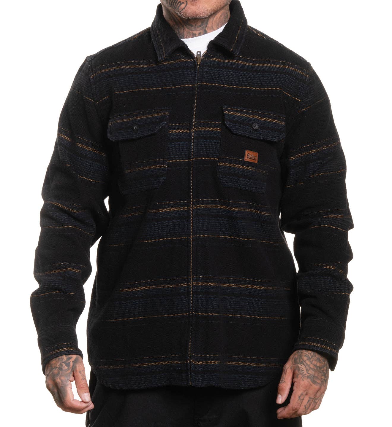 BLACK Orion Heavyweight Flannel Jacket for wholesale on Faire1