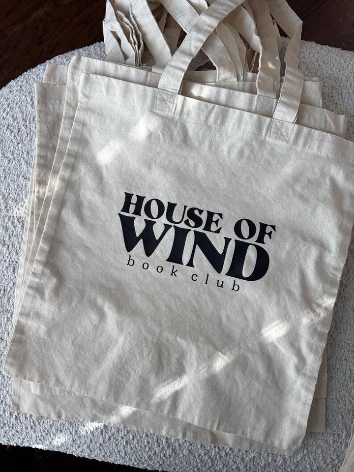 House of Wind Book Club Tote Bag, Official Licensed SJM for wholesale by Taylor Made