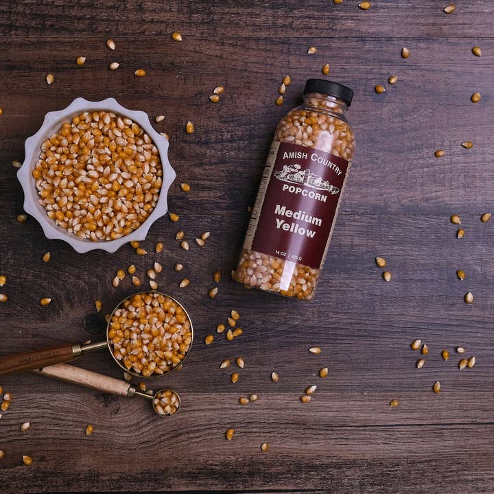 Amish Country Popcorn - Wholesale Popcorn - 14oz Bottle of Medium Yellow Popcorn6