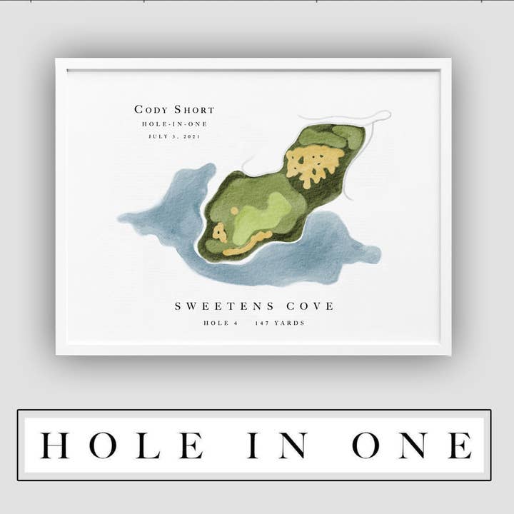 Claire Nilan Art – Großhandel Kunstdruck – Individuelle Hole-in-One-Auszeichnungen | Personalisierte Golfzertifikate0
