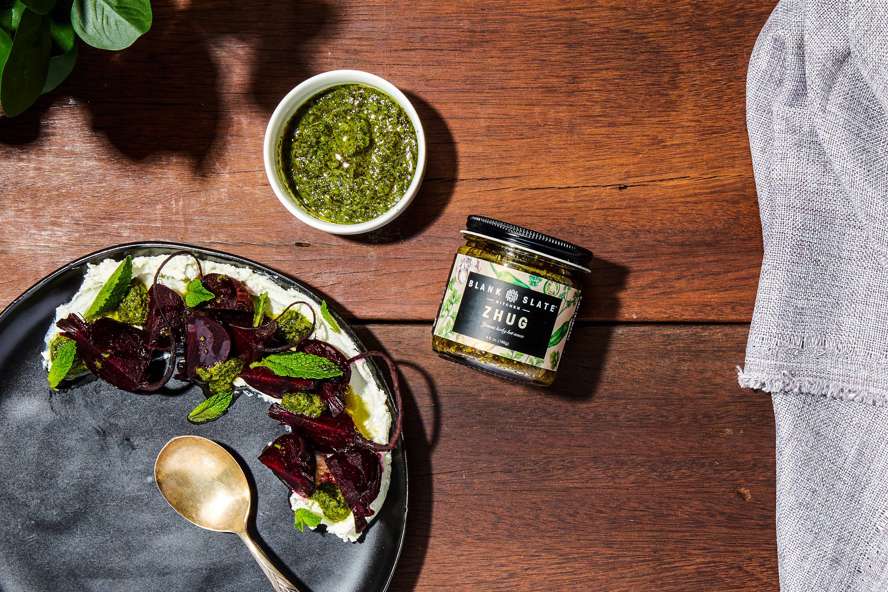 Blank Slate Kitchen – wholesale Stark sås – Zhug - Kryddig het sås (Mellanöstern chimichurri)6