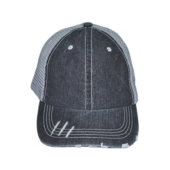 Buck Wholesale – wholesale Hästsvanskeps - Dam – Hästsvans Trucker Hattar - Kvinnor Låg Profil Vintage