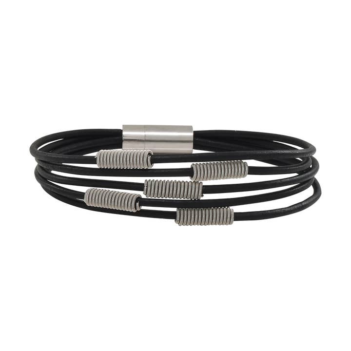 Arpeggio Leather Bracelet for wholesale by High Strung Studios