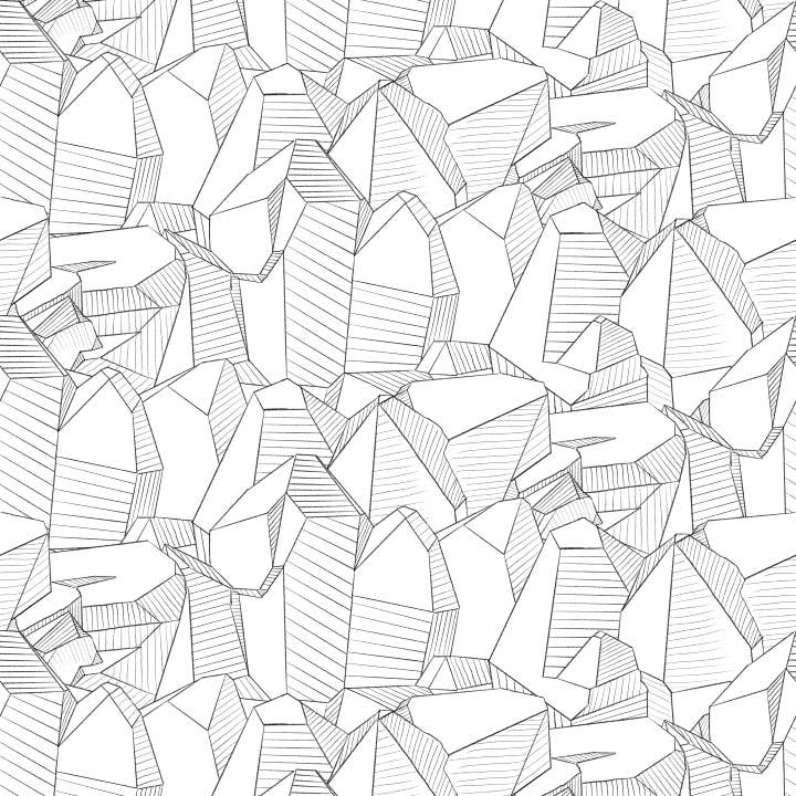 Facetten - Lineair Behang voor wholesale door Detroit Wallpaper Co.