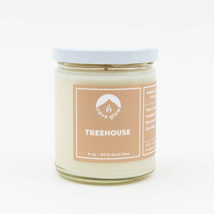 Cave Glow Studio - Wholesale Jar/Filled Candle - Treehouse 8oz Soy Wax Scented Jar Candle1
