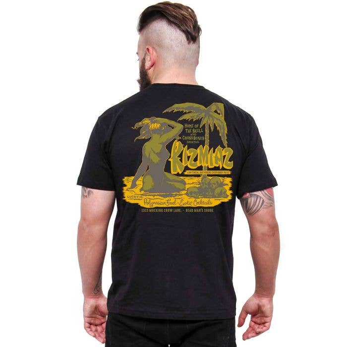 L13 KIZMIAZ T-SHIRT SVART för wholesale av Lucky 13