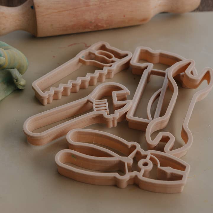 Kinfolk Pantry - Wholesale Toy Set - Kids - Tools Cutter Set - Eco Playdough Tool2