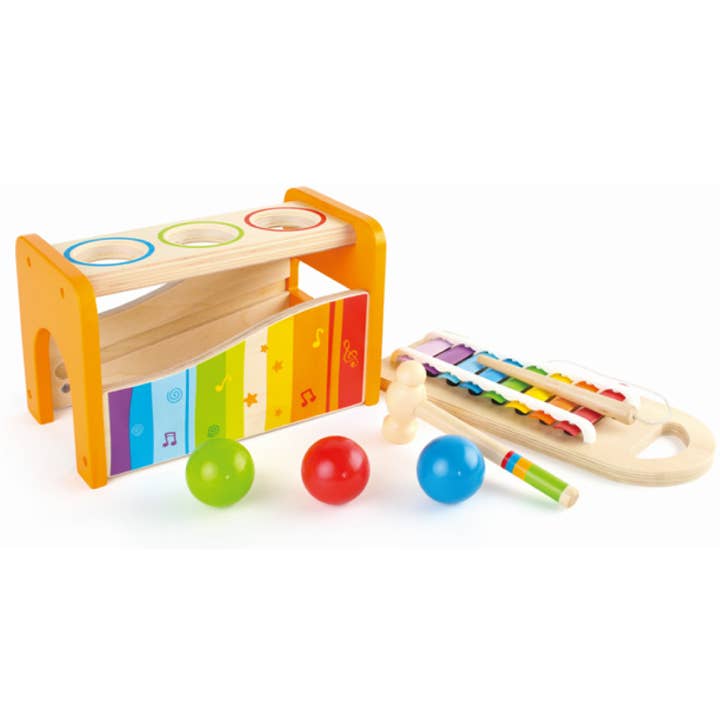 Hape Toys - Wholesale Musical Toy - Kids & Baby - Hape Pound&Tap Bench - Musical Toy w/ Xylophone for Toddlers