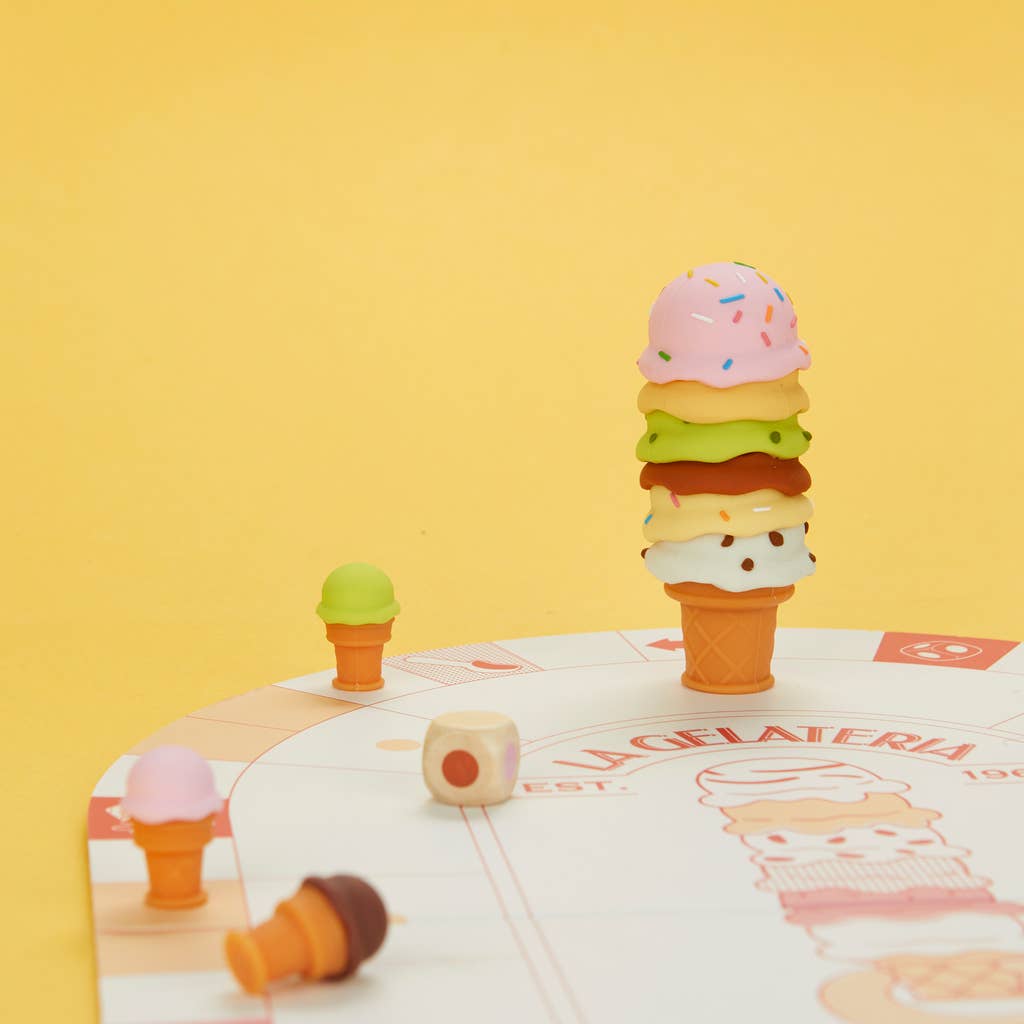 Balvi - Vente Jeux de société - Jeu de société La Gelateria avec plateau carton et éléments en plastique5