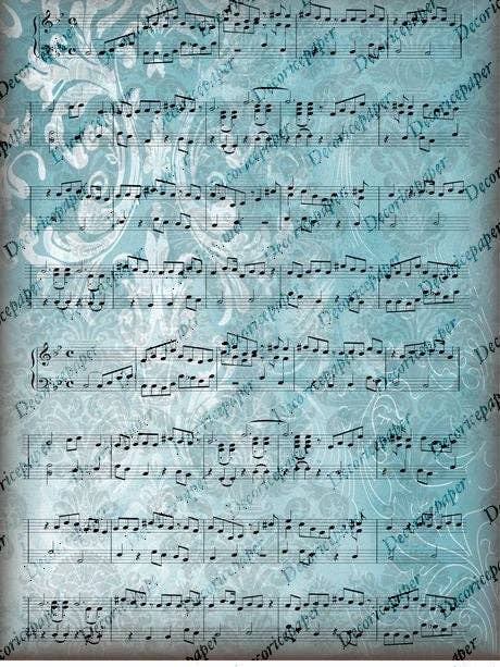 DRP315 - Musical Elegance - Rice Paper A4 for wholesale by Decoricepaper