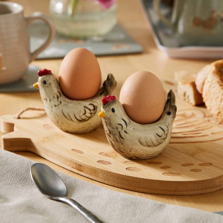 Multi Set of 2 Egg Cups Hen House Lane for wholesale on Faire2