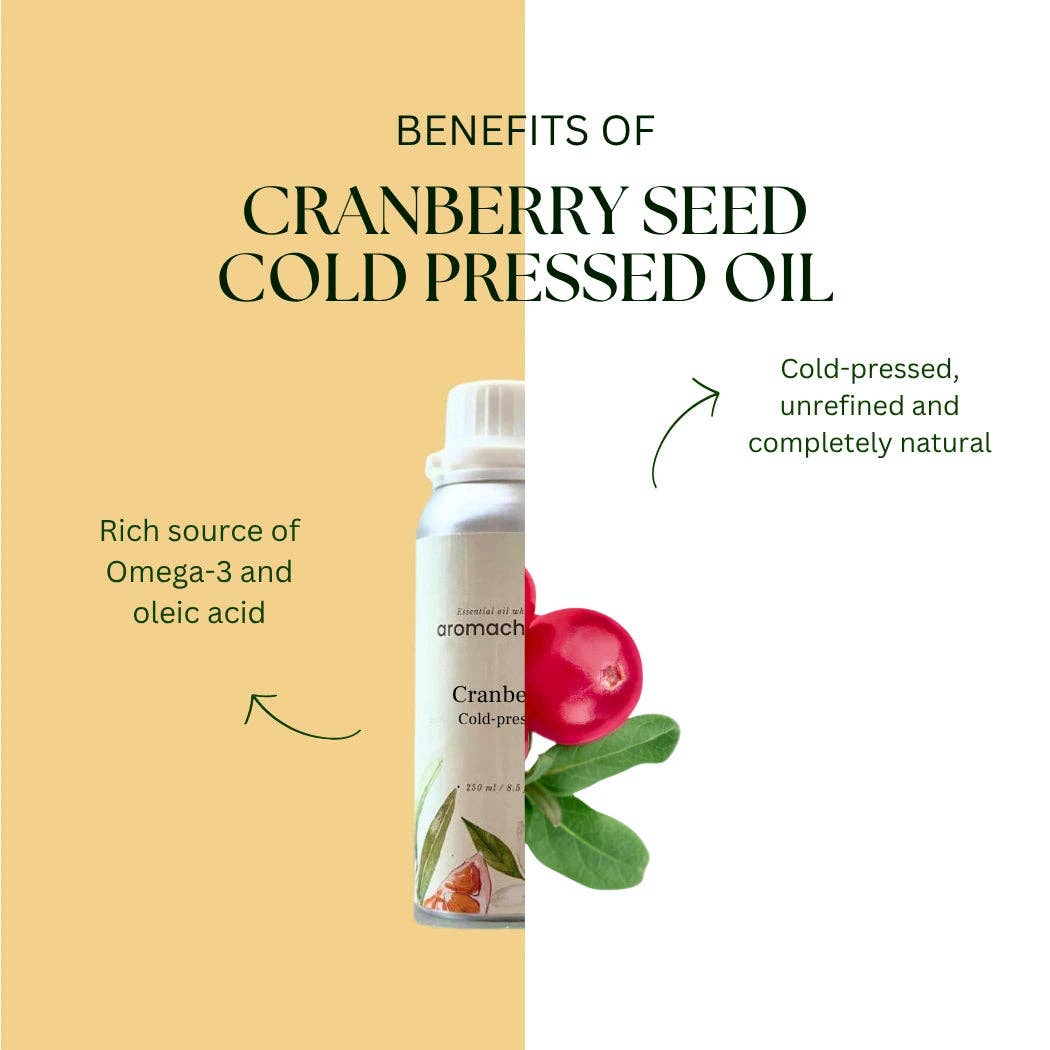 Aromachology - Wholesale Bath/Body Oil - 100% Pure Cold Pressed Unrefined Cranberry Seed Oil3
