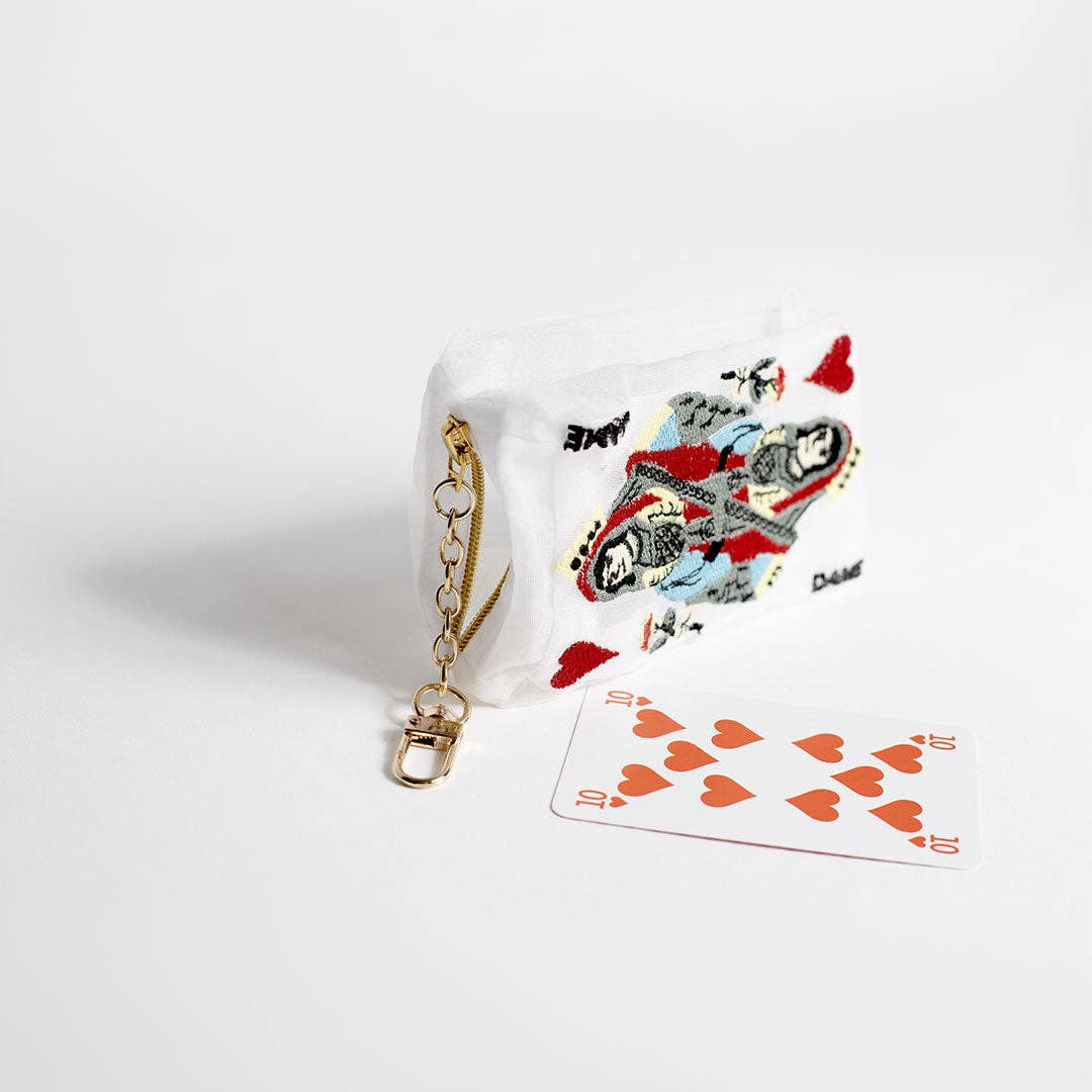 Brigitte Tanaka - Vente Porte-monnaie – femme - Pochette Organza Carte à jouer