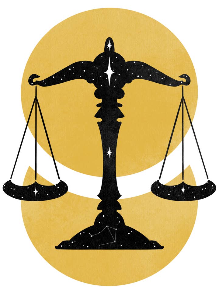 Libra Zodiac Print for wholesale by Growing Lines