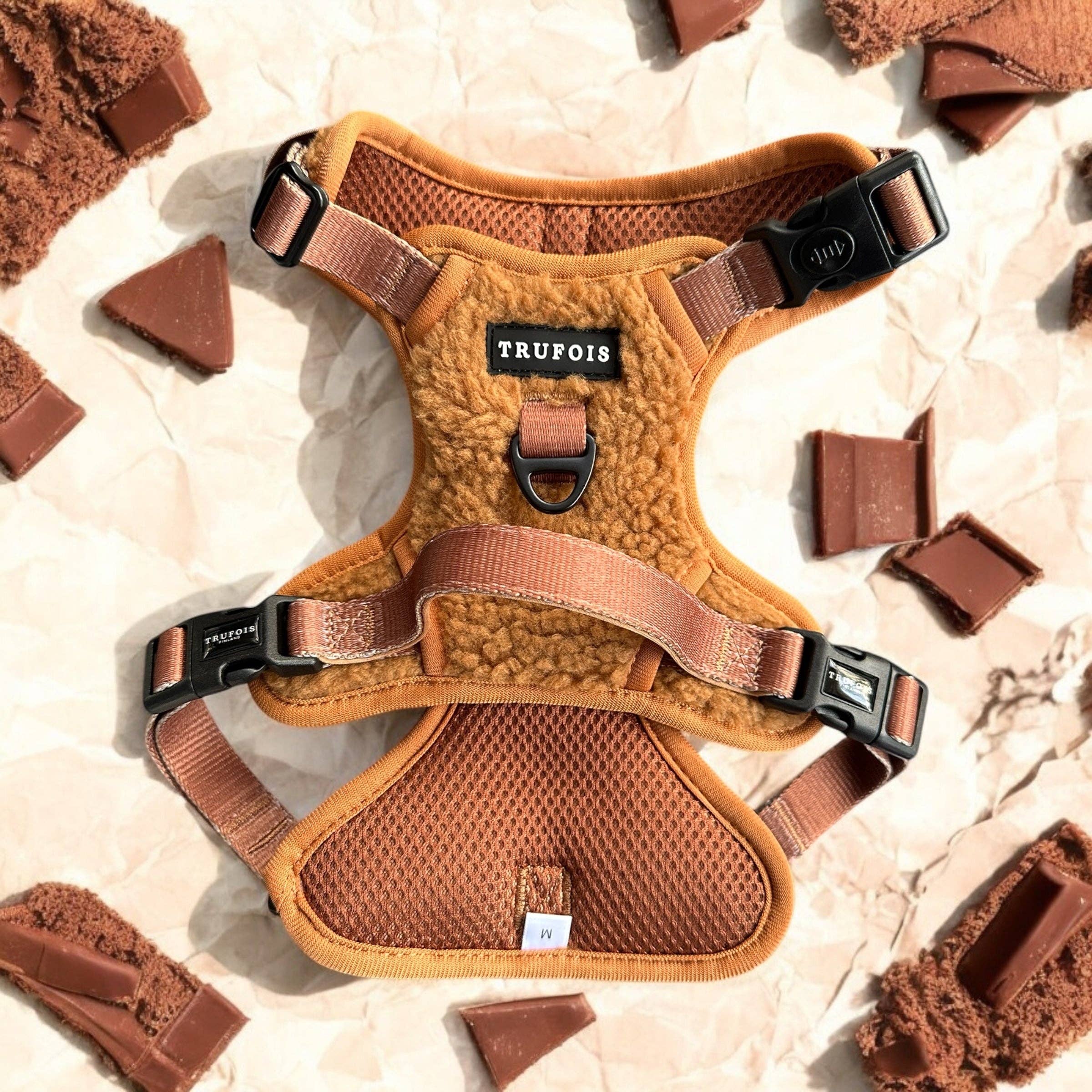 Trufois - Vendita all'ingrosso Pettorina - Cani - Imbracatura Teddy Sisu - Cioccolato1