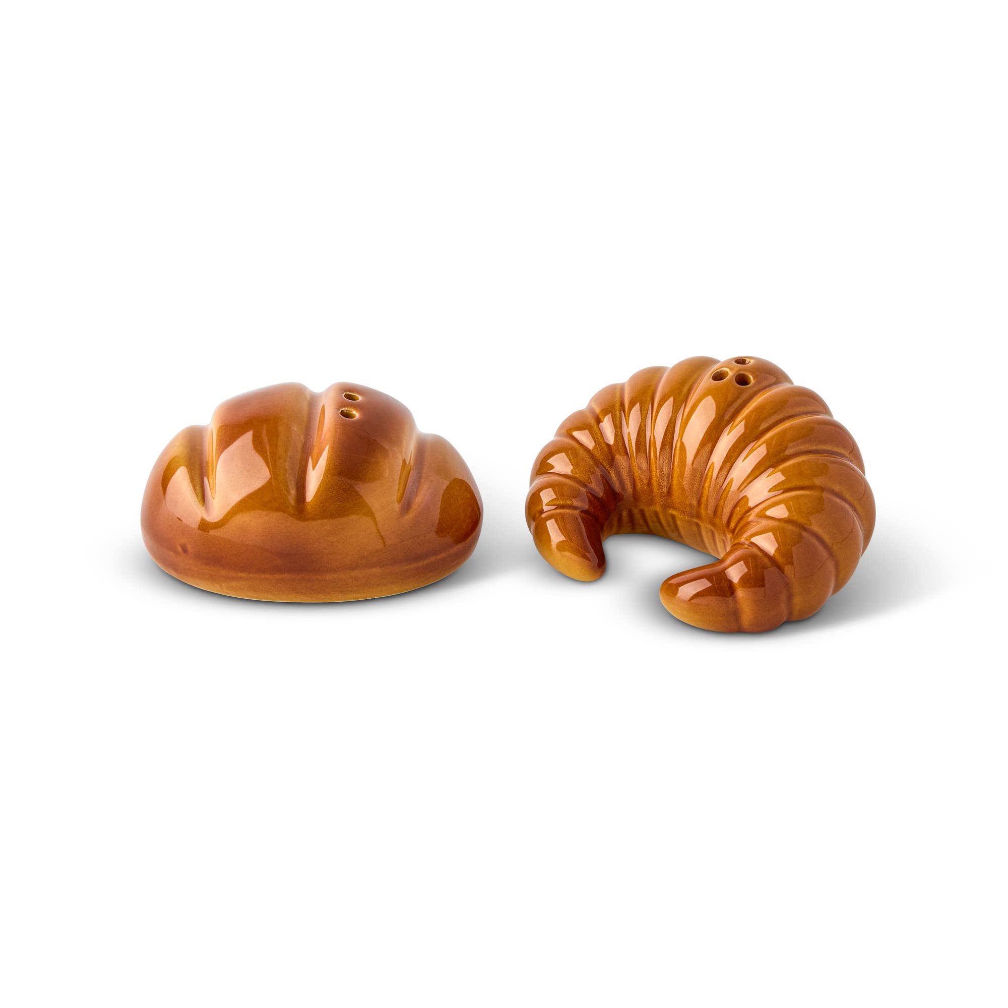 Core Home - Wholesale Salt & Pepper Shaker Set - Ceramic S&P Shaker Set - Croissants0