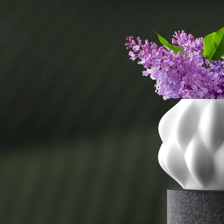 Series Edition, Jarrón pequeño de porcelana Récif de Corail con portavelas para venta al por mayor de Maison + House