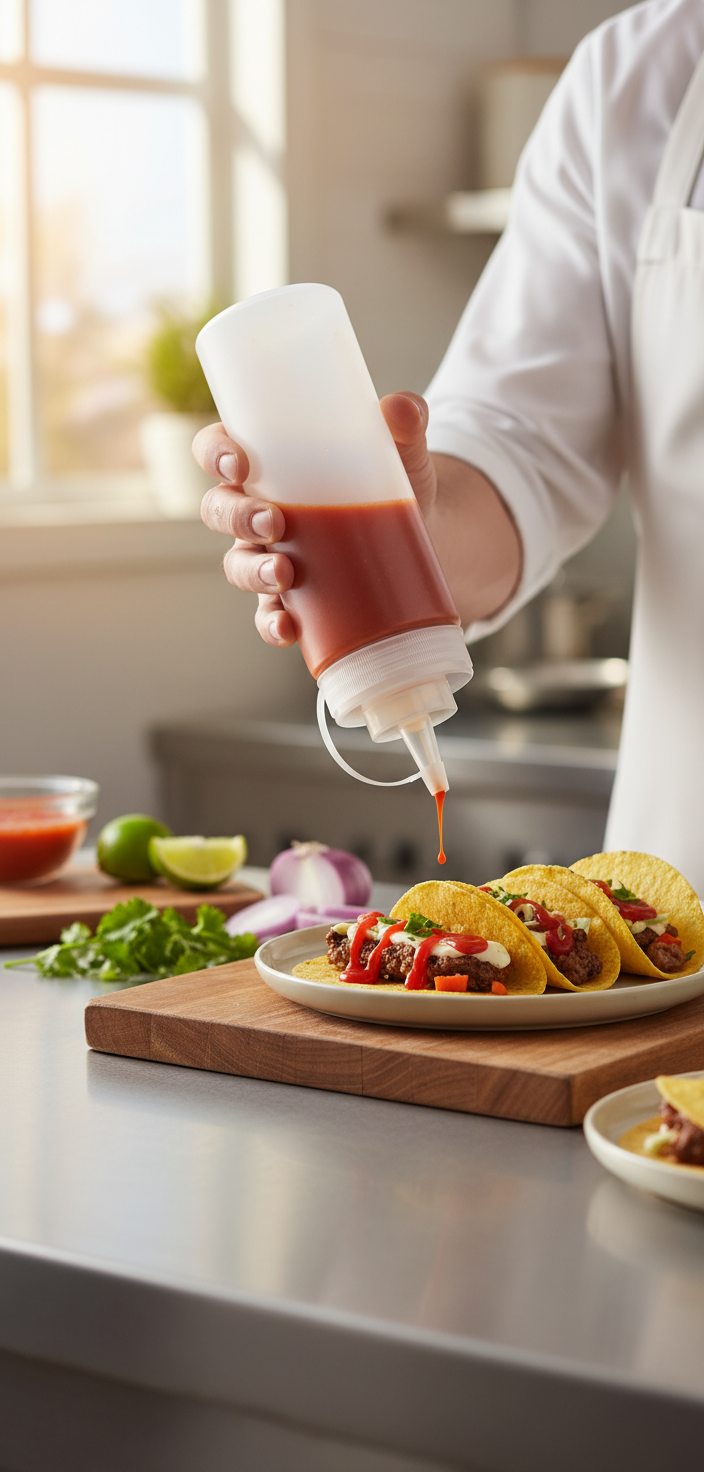 Kadra Kitchenware - Wholesale Milk/Juice Bottle - Castro - Clear Squeeze Bottle W/ Lid1