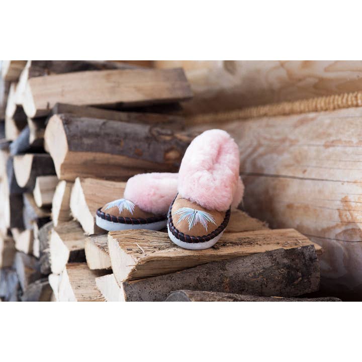 Sheepers - Wholesale Slippers - Women's - Unicorn Candy Pink Sheepskin Slippers1