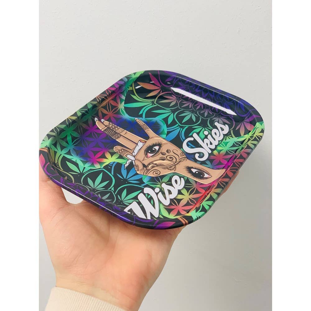 Wise Skies – Großhandel Deko-Tablett – Weise Skies Handdesign Kleine Rolltablett-Zubehöraufgabe2