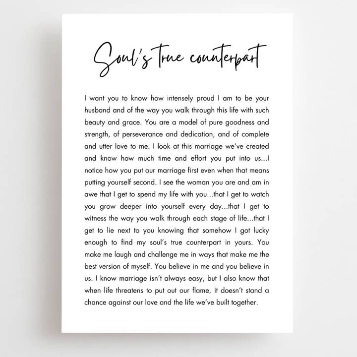 Anniversaire - Mari à Femme - Sans Enfants pour la vente par The Lettery Studio