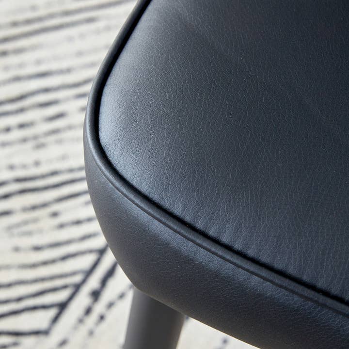 Modern Minimalist Dining Chairs , black PU leather for wholesale on Faire8