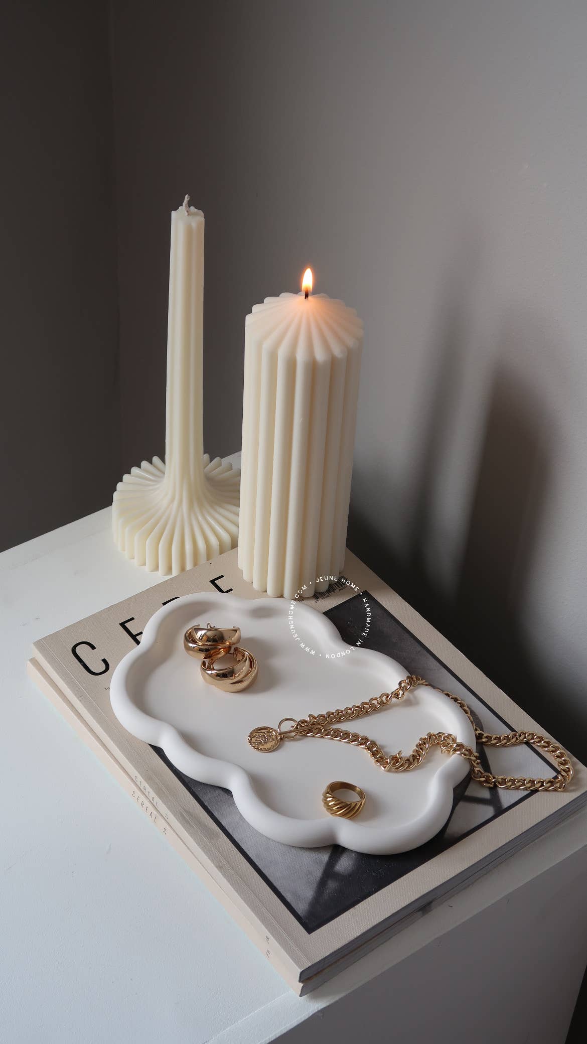 Jeune Home - Wholesale Decorative Tray - Nami - oblong wavy tray | Wavy tray | cloud tray 8