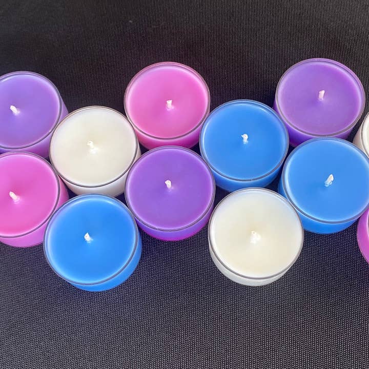Oracle Natural Soy Wax Tea Light Candles for wholesale by Black Rune Creations