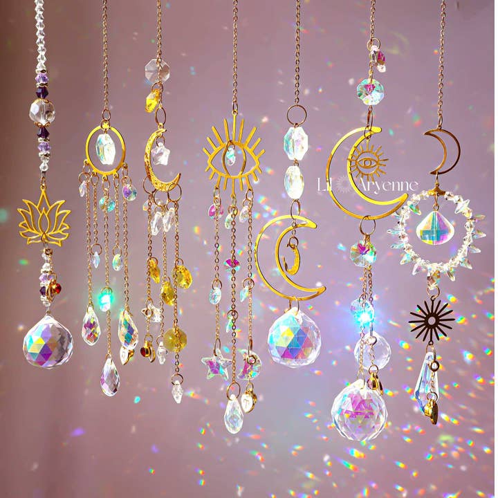 LilAryenne | Jewelry & Suncatchers (Import Fees Covered) - Wholesale Suncatcher - Whimsical Fairy Lights Hanging Suncatcher – Rainbow Prism5