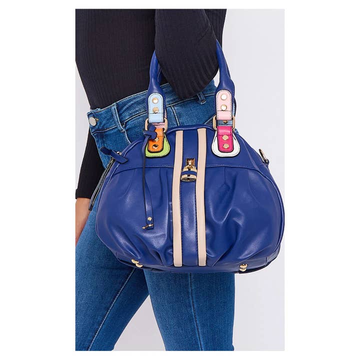 Superbia - Vente Sac à main avec poignée sur le dessus – femme - Sac Citrouille Double Fermeture Éclair Multicolore Superbia Soft 504-18