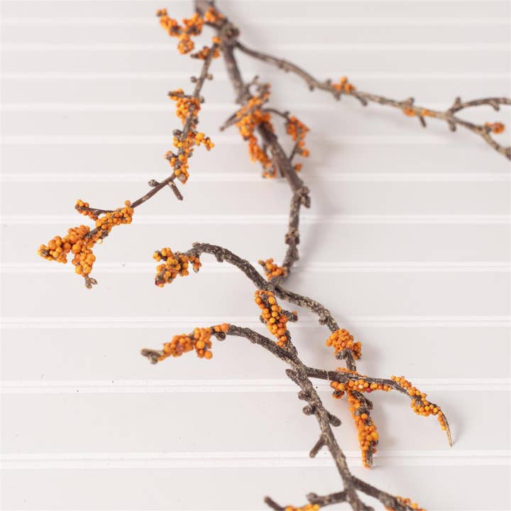 Audrey's Home & Gift - Wholesale Artificial flowers - Spray - Mini Clusters of Orange Berries (PK/12)1