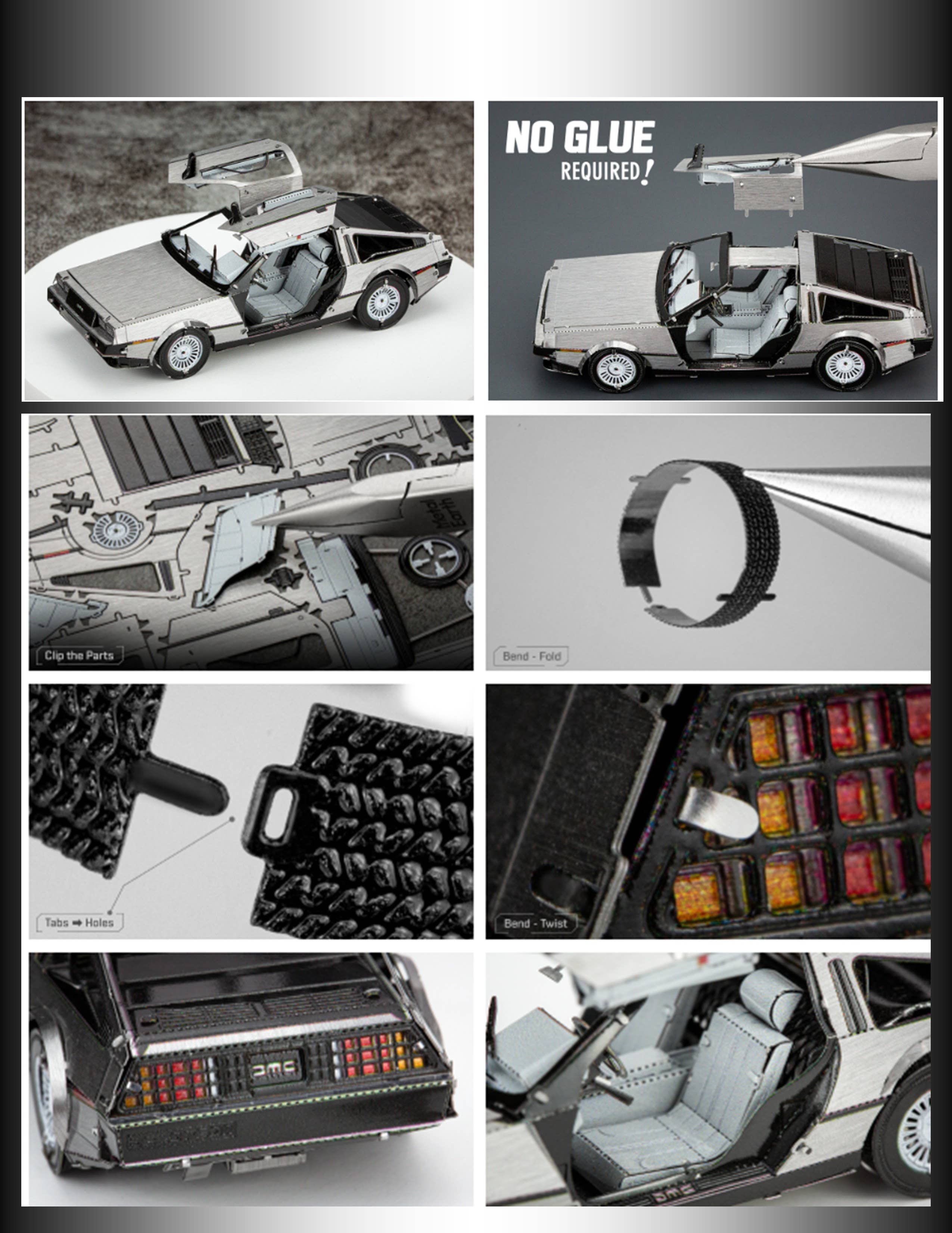 Metal Earth - Wholesale Decorative Tabletop Object - DeLorean Metal Earth 2