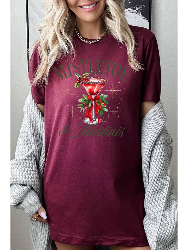 COLORBEAR - Wholesale T-Shirt (Graphic) - Women's - Mistletoe & Martinis Graphic Tee7