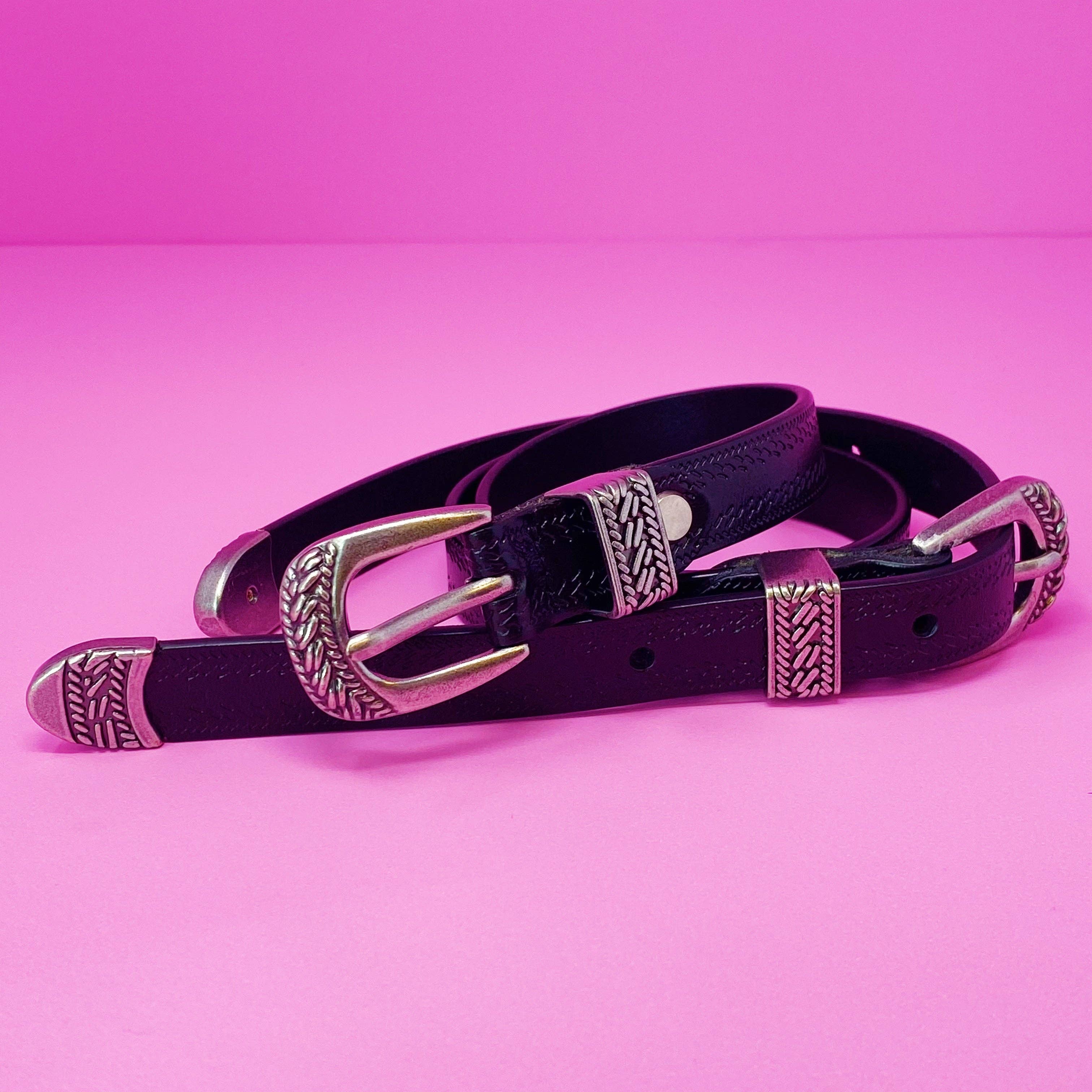 Ellison+Young - Wholesale Belt - Women's - Genuine Double Buckle Belt7