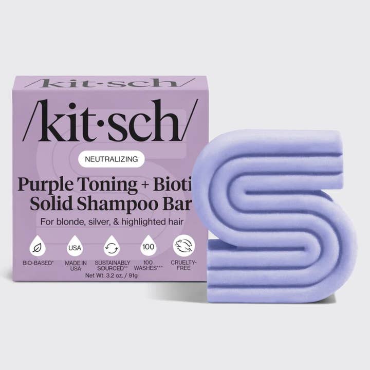 Purple Toning Shampoo Bar for Color Treated & Grey Hair for wholesale by KITSCH