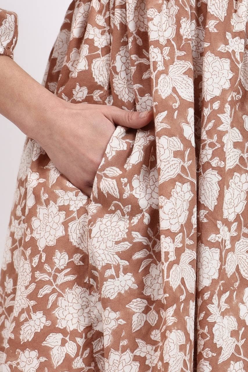 Hi Handmade - Vente Robe – femme - Robe Midi Angie - Mocha6