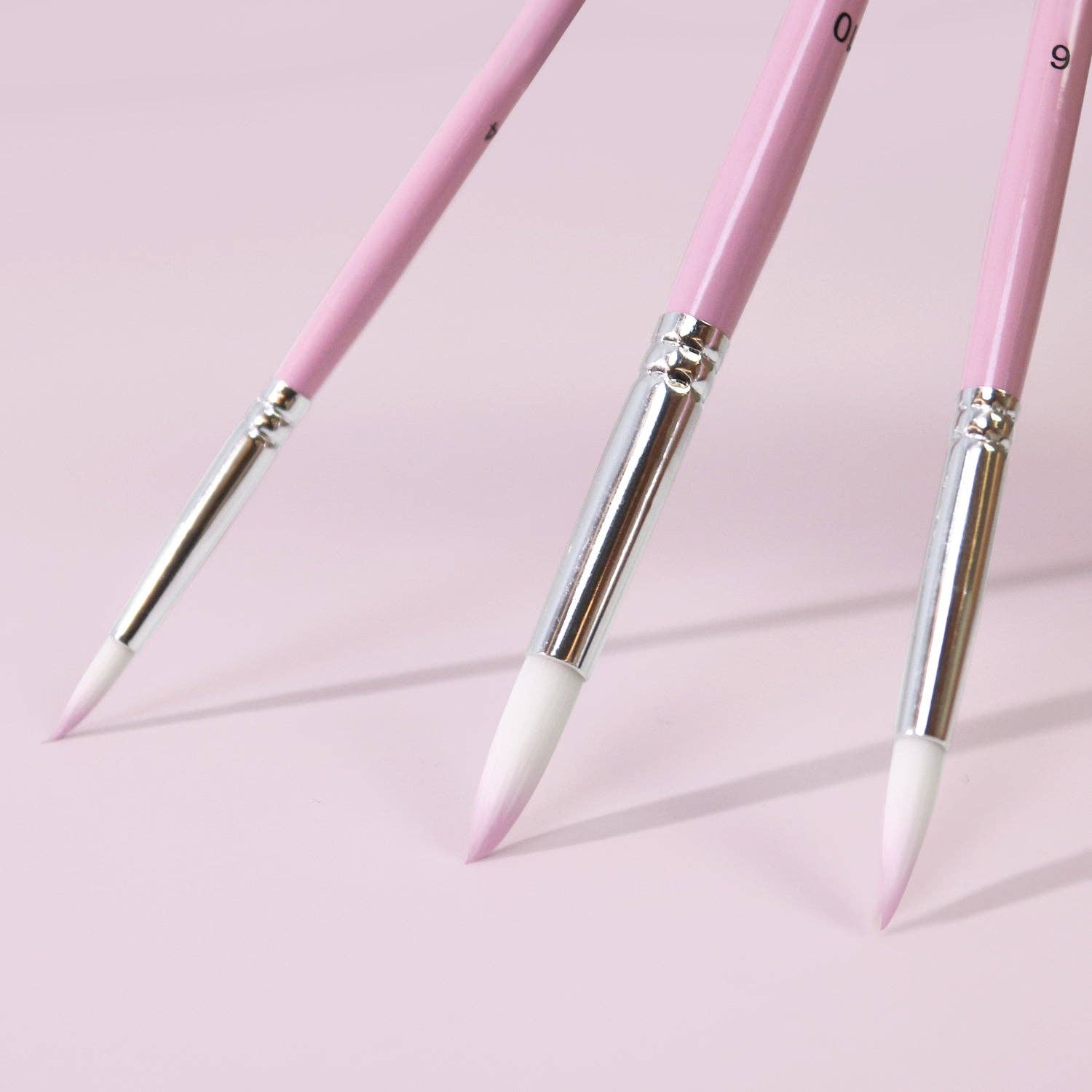 Paint Your Numbers - Wholesale Paint/Wax Brush - 6-Piece Set of Pink Brushes4