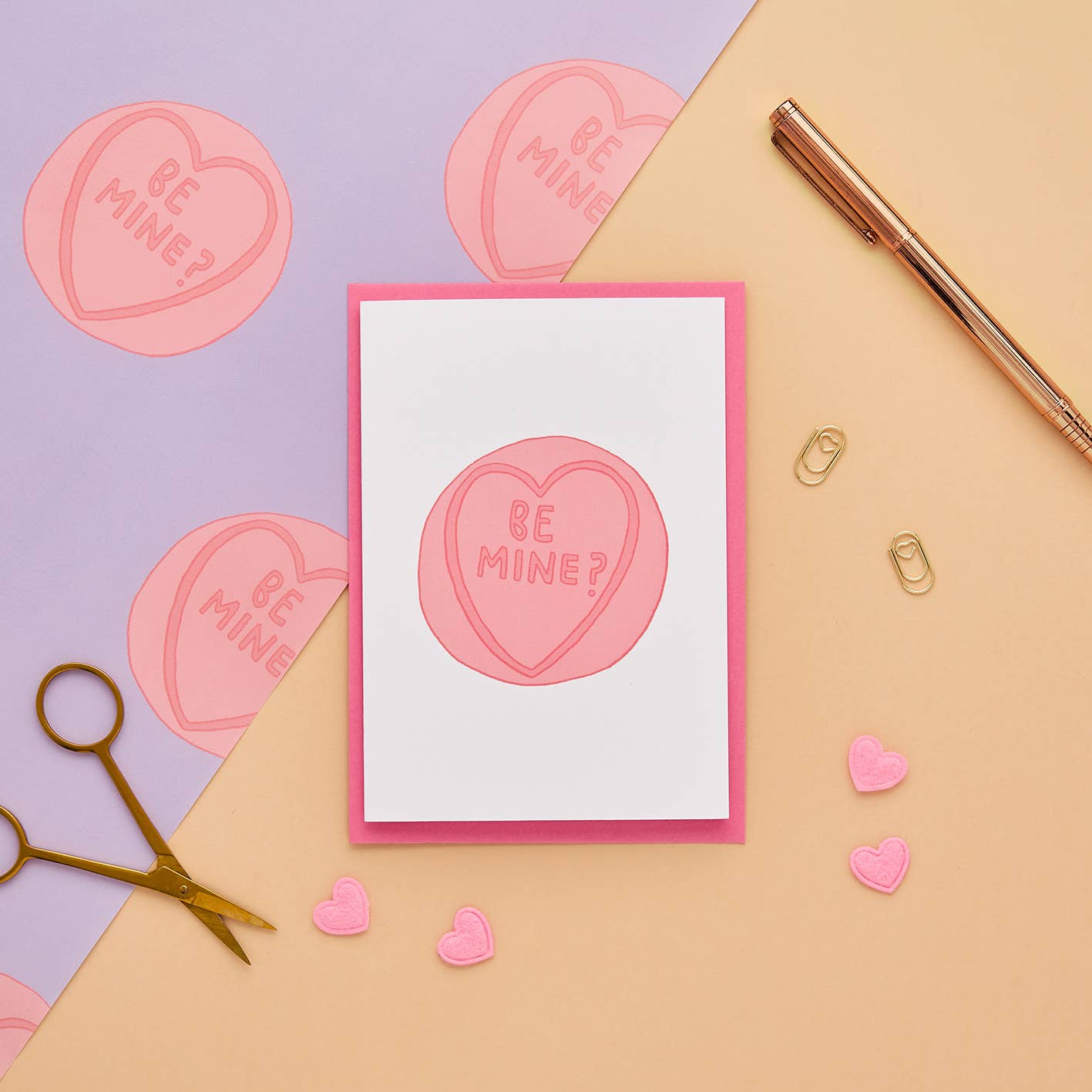 You've Got Pen On Your Face - Wholesale Valentine's Day Card - Love Hearts Greeting Card | Be Mine Valentines Card | Love2