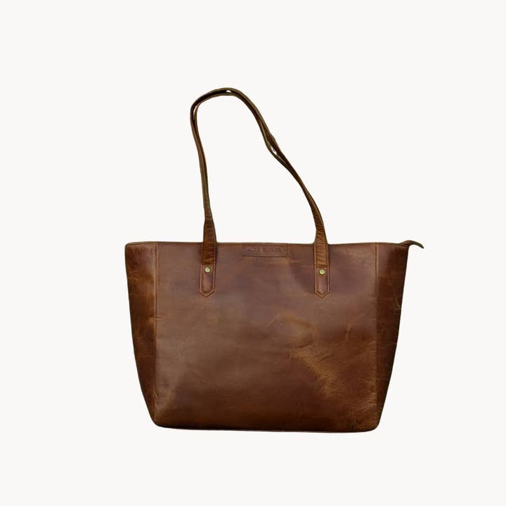 Alta Quero - Wholesale Tote bag – Women's - Lumin Tan Genuine Leather Tote Bag2