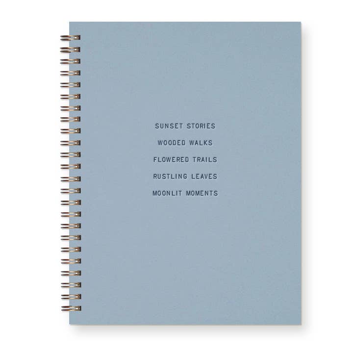 Sunset Stories Journal in Sky Blue : Lined Notebook for wholesale by Ruff House Print Shop