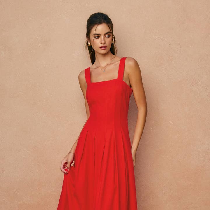 Himmel Sendt Søm Detalje Maxi Kjole for engroshandel hos Dress Forum