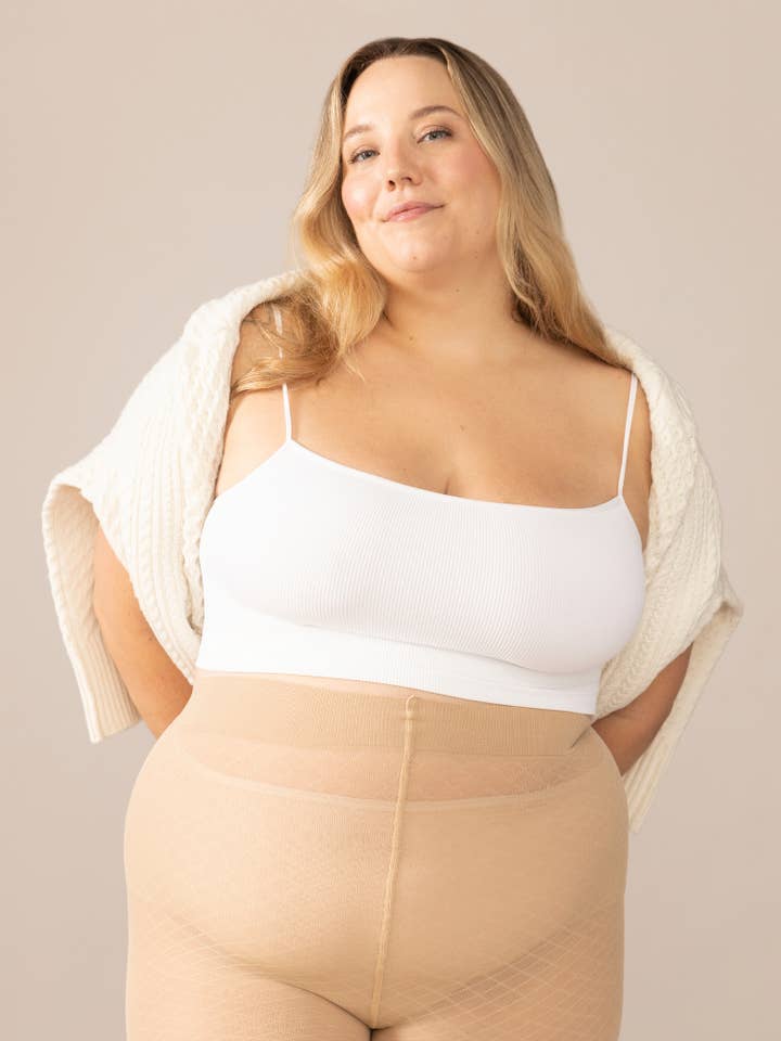 Seamless Cropped Cami in Pure White for wholesale by Rachel