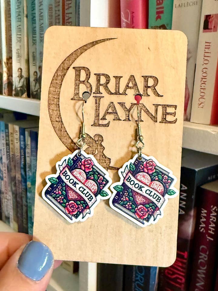 Book Club Booktrovert Bookoholic Reading Earrings for wholesale by Briar layne