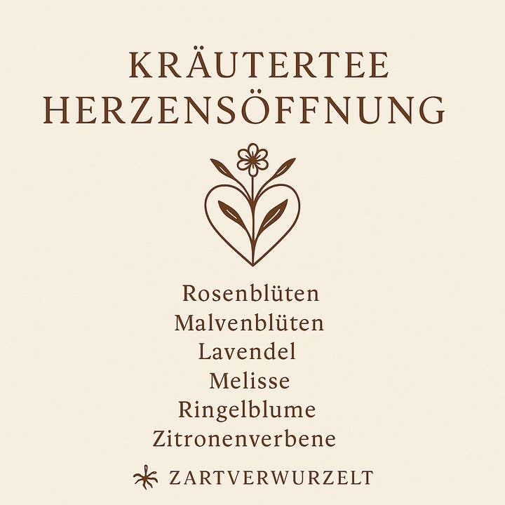 Herbal Tea "Heart Opening" for wholesale by Kreutherkraft Manufaktur